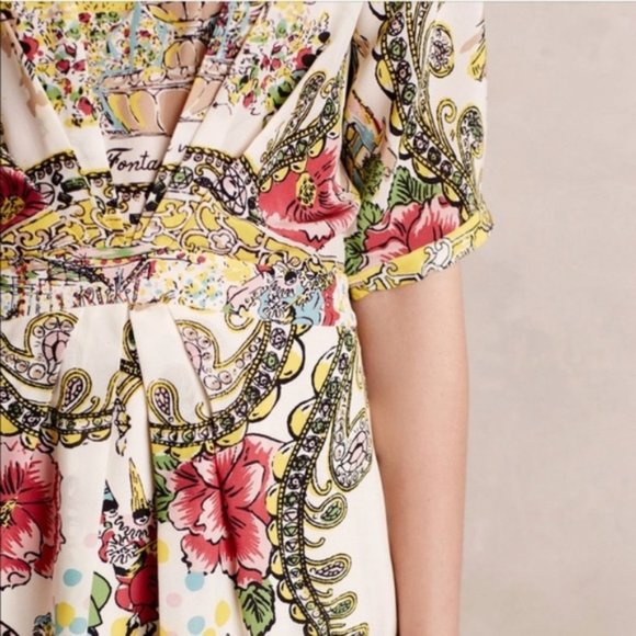 NWT Collette Dinnigan Scenic Silk Dress - Picture 6 of 11